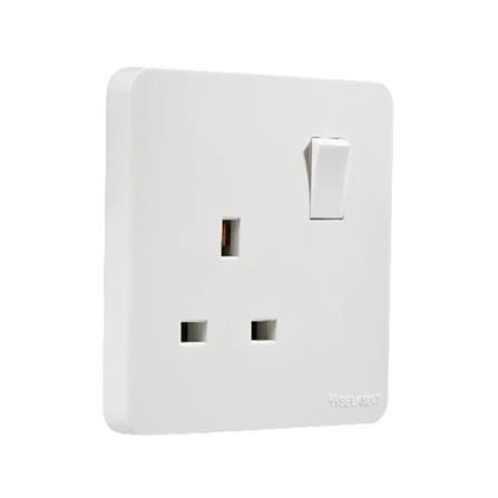 SELAMAT 13A 1 GANG SWITCH SOCKET MQ5131J WHITE