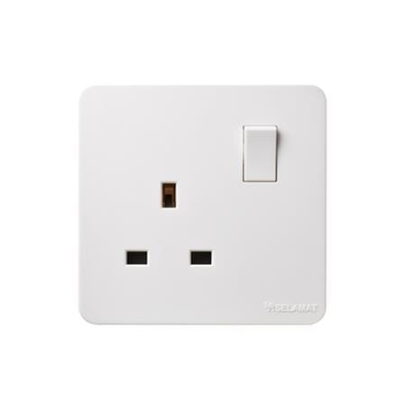 SELAMAT 13A 1 GANG SWITCH SOCKET MQ5131J WHITE