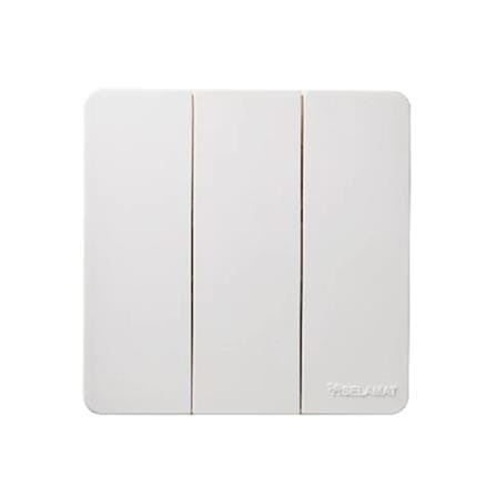 SELAMAT 3 GANG 1 WAY SWITCH MQ5103J-1W WHITE