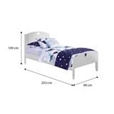 SNOOZELAND STARLIGHT BEDFRAME SINGLE SIZE