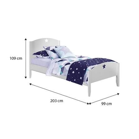SNOOZELAND STARLIGHT BEDFRAME SINGLE SIZE