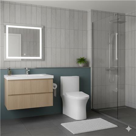 AKRON 1P TOILET WCO751 WASHDOWN S-TRAP 500MM
