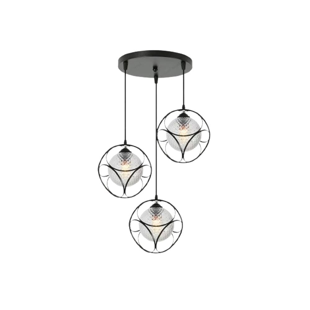 BRIGHT OBJECTIVE PENDANT LAMP 17271/3R 120CM BLACK