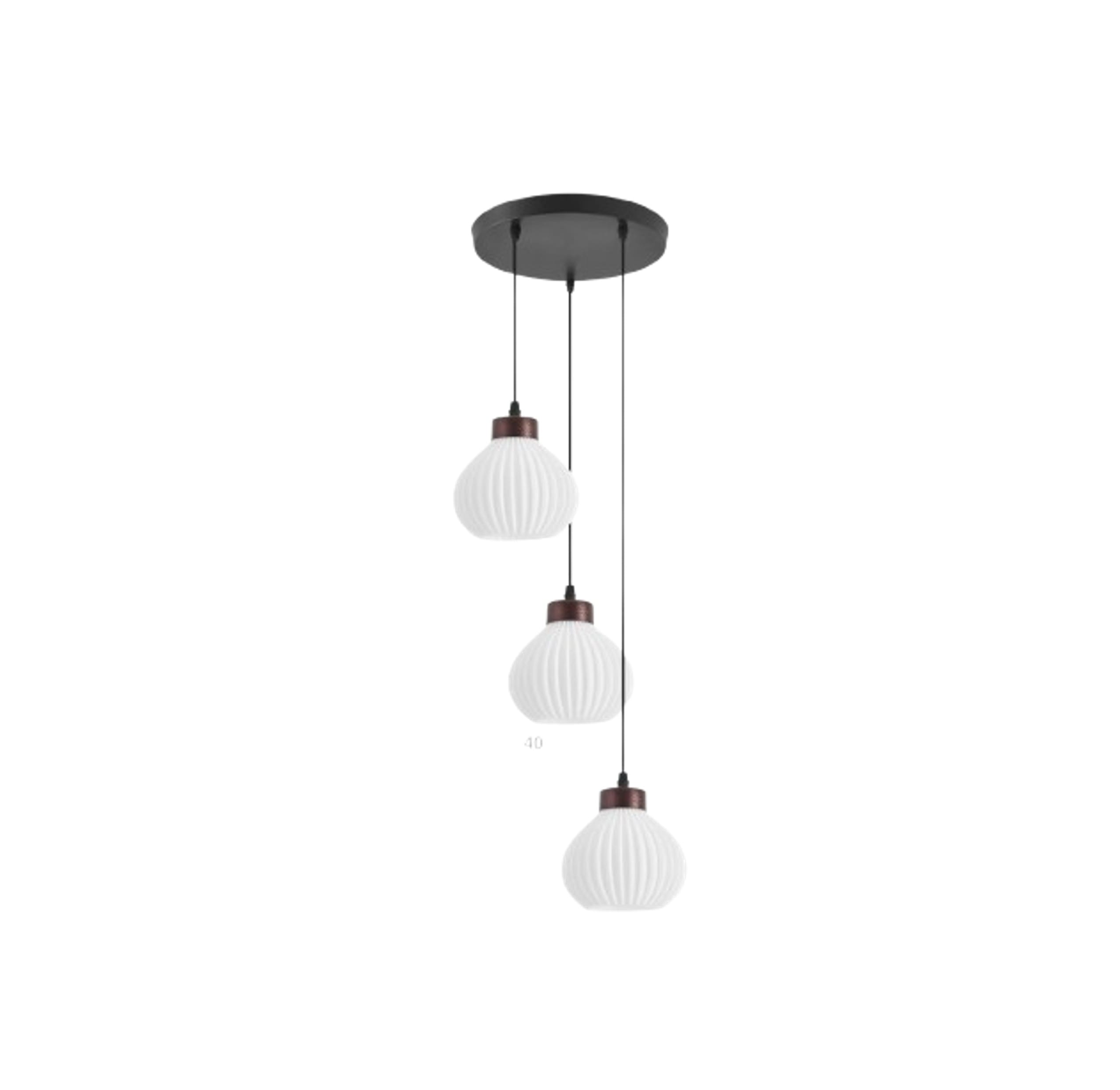 BRIGHT OBJECTIVE PENDANT LAMP 17506-3R 120CM WHITE