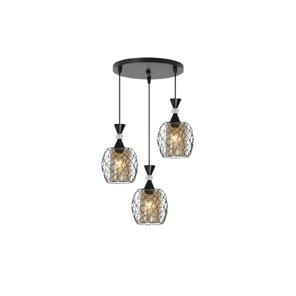BRIGHT OBJECTIVE PENDANT LAMP 17278/3R 120CM BLACK
