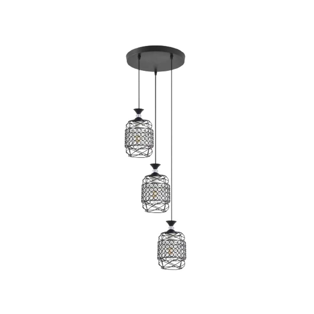 BRIGHT OBJECTIVE PENDANT LAMP 17503/3R 120CM BLACK