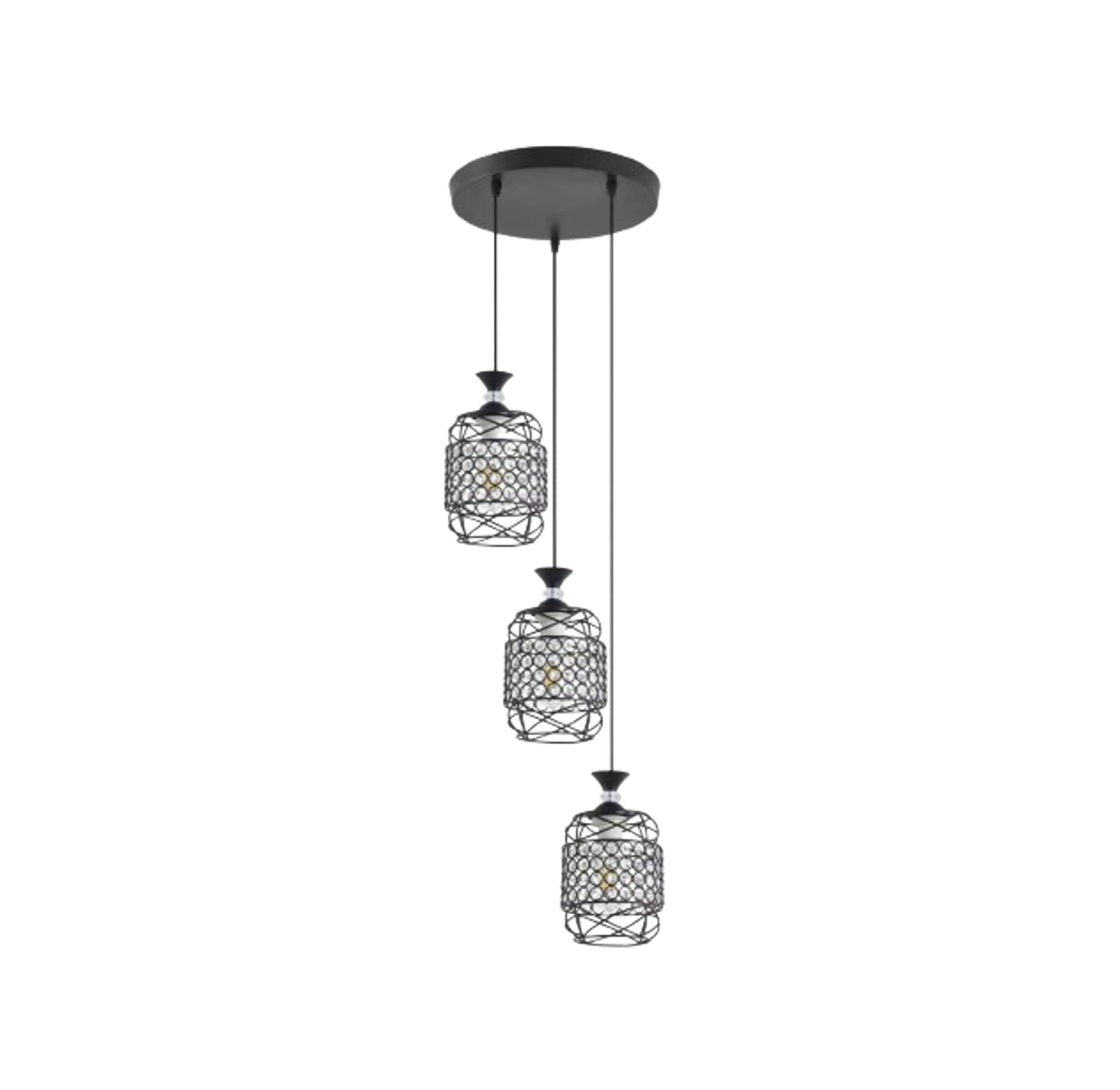 BRIGHT OBJECTIVE PENDANT LAMP 17503/3R 120CM BLACK