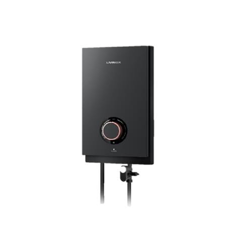 LIVINOX SHOWER HEATER DC PUMP RAIN SHOWER LWH-MS-DC-RMB-2 MATTE BLACK