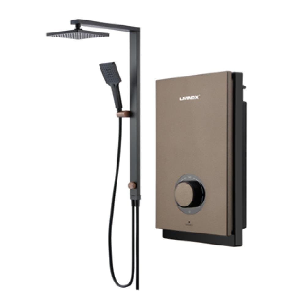 LIVINOX SHOWER HEATER DC PUMP RAIN SHOWER LWH-MS-DC-RBZ METALLIC BRONZE
