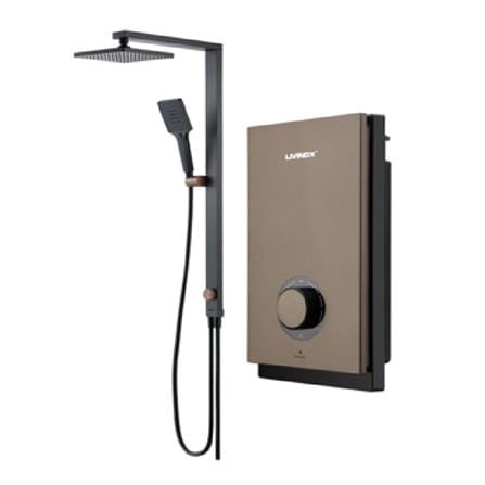 LIVINOX SHOWER HEATER DC PUMP RAIN SHOWER LWH-MS-DC-RBZ METALLIC BRONZE