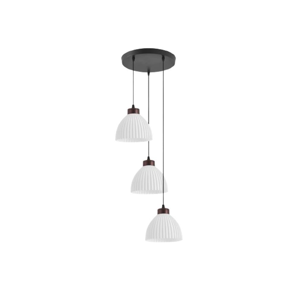 BRIGHT OBJECTIVE PENDANT LAMP 17505-3R 120CM BLACK WHITE