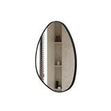 GLOREX MIRROR GLC TD5070A281(BK) TEARDROP 70X50CM BLACK