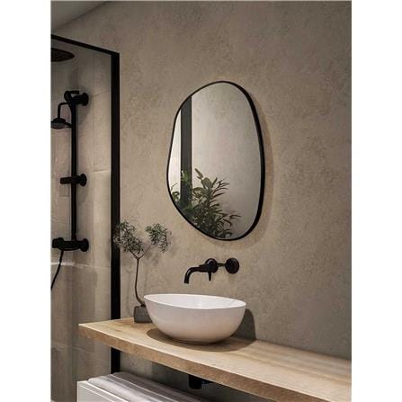 GLOREX MIRROR GLC AS6080A281(BK) 80X60CM BLACK