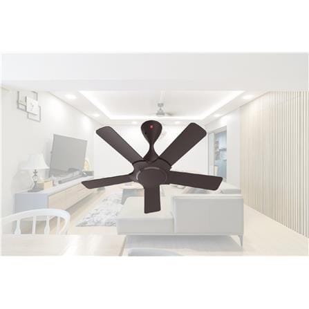 KDK CEILING FAN K96PH-PBR RYOU JR 5-BLADE 38" BROWN