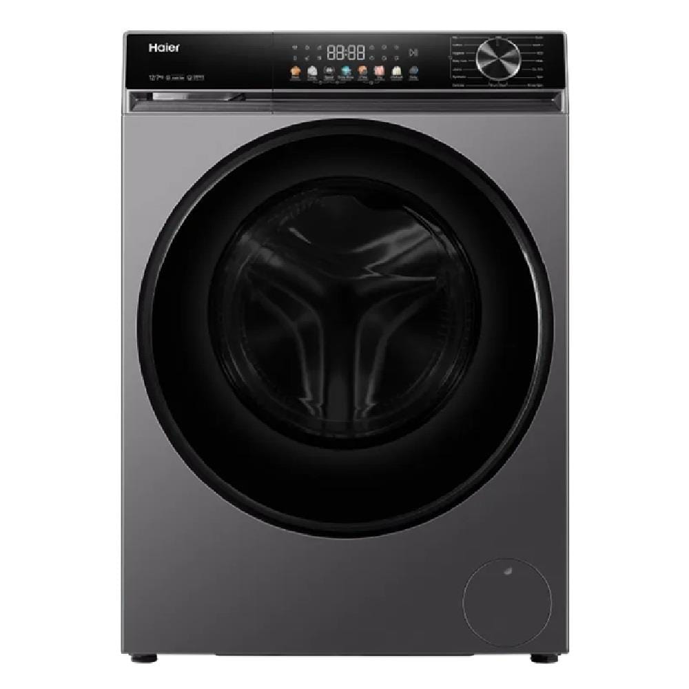 HAIER FRONT LOAD WASHING MACHINE & DRYER HWD120-BP12357S8 12/7G GREY