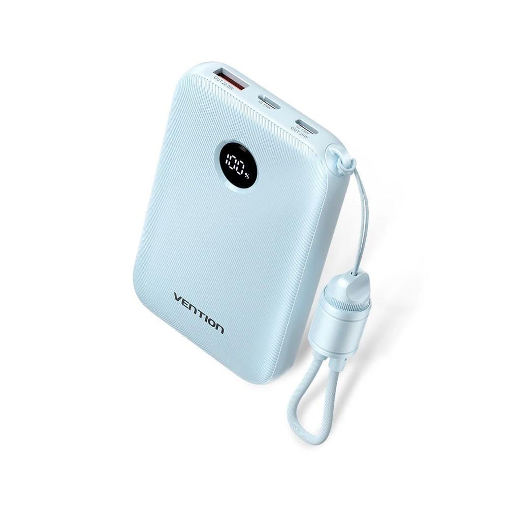 VENTION POWERBANK 10000mAh WITH BUILD-IN USB-C 22.5W BLUE FKAL0-C-TY