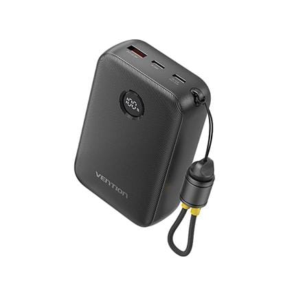 VENTION POWERBANK 20000mAh WITH BUILD-IN USB-C 22.5W BLACK FKBB0-C-TY
