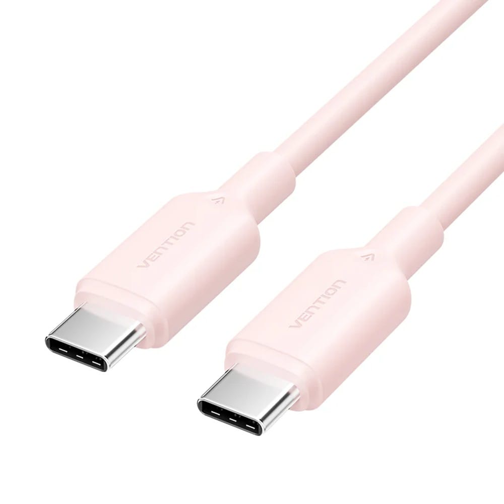 VENTION USB 2.0 TYPE-C TO TYPE-C 3A CABLE 1M PINK PVC TYPE
