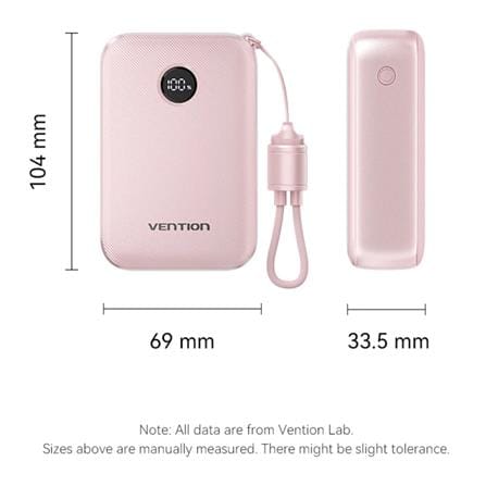 VENTION POWERBANK 20000mAh WITH BUILD-IN USB-C 22.5W BLUE FKBL0-C-TY