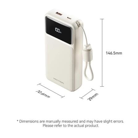 VENTION POWERBANK 20000mAh FAST CHARGE BLACK XGYB0-40-TY