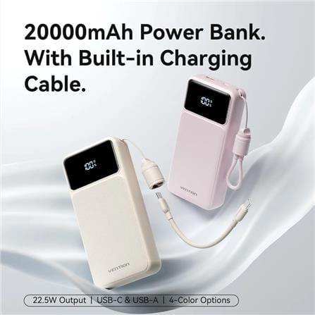 VENTION POWERBANK 20000mAh FAST CHARGE BLACK XGYB0-40-TY