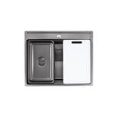 LIVINOX BUILT IN NANO LAVA MULTIFUNCTIONAL KITCHEN SINK LWS-6452VB STAINLESS STEEL 304 GUN METAL 64CM