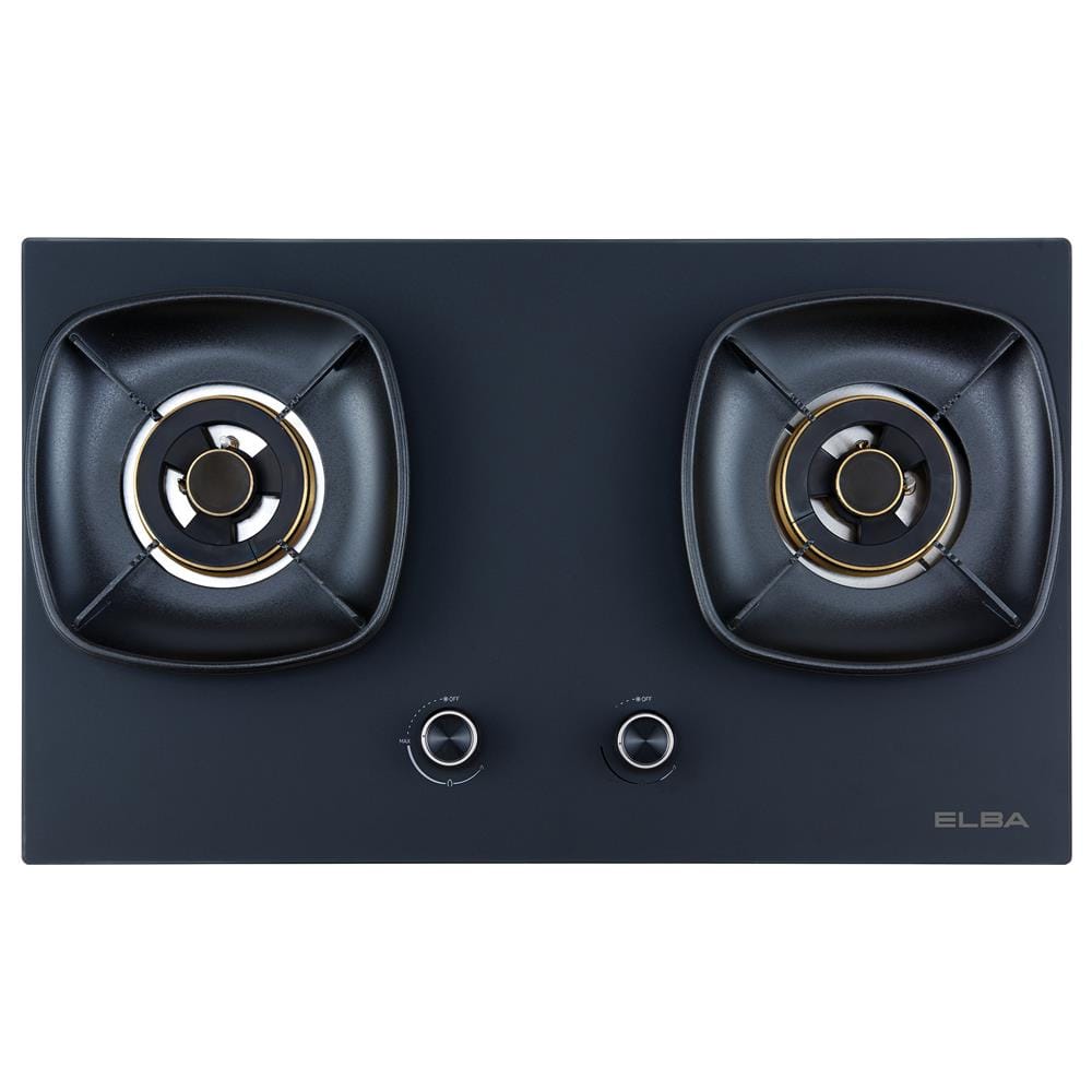 ELBA FLEXIBLE BUILT-IN GAS HOB EGH-S8652G(GR) 2BURNER 6.0KW 76CM BLACK