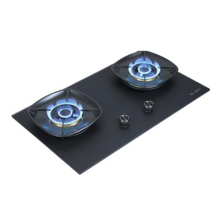 ELBA FLEXIBLE BUILT-IN GAS HOB EGH-S8652G(GR) 2BURNER 6.0KW 76CM BLACK