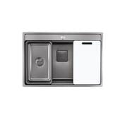 LIVINOX MULTIFUNCTIONAL NANO LAVA SINK LWS-7652VB STAINLESS STEEL 304 GUN METAL 76CM