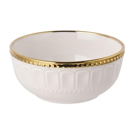 UNIHOM 4PCS 6" BOWL WITH GOLD RIM