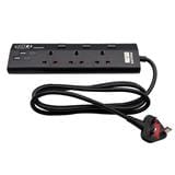 PHILIPS 3G2M 2USB-A 2USB-C TRAILING SOCKET CHP4732BA/68 BLACK