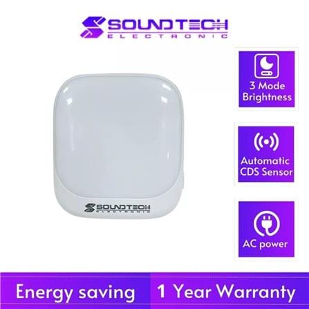 LED SENSOR NIGHT LIGHT SL-206 (3 MODES) SOUNDTEOH