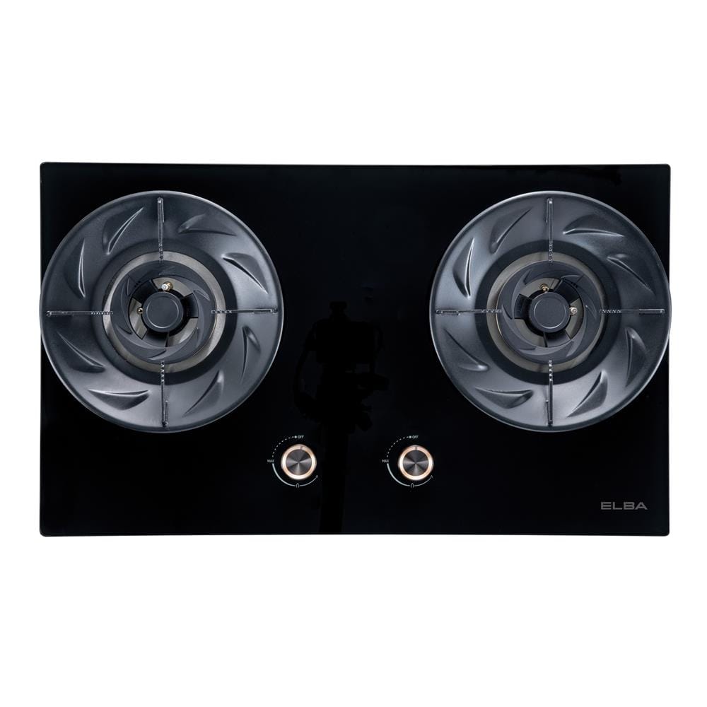ELBA FLEXIBLE BUILT-IN GAS HOB EGH-S8642G(BK) 2BURNER 6.0KW 76CM BLACK