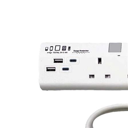 PHILIPS 5G2M 2USB-A 2USB-C TRAILING SOCKET CHP4752WA/68 WHITE