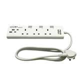 PHILIPS 3G2M 2USB-A 2USB-C TRAILING SOCKET CHP4732WA/68 WHITE