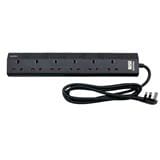 PHILIPS 6G2M TRAILING SOCKET C/W NEON/SURGE CHP3163BA/68 BLACK