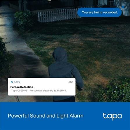 TP-LINK OUTDOOR PAN/TILT WIFI HOME SECURITY CAMERA C560WS WHITE