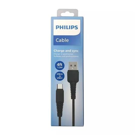 PHILIPS USB TO C CABLE 1.2M DLC1530CB BLACK