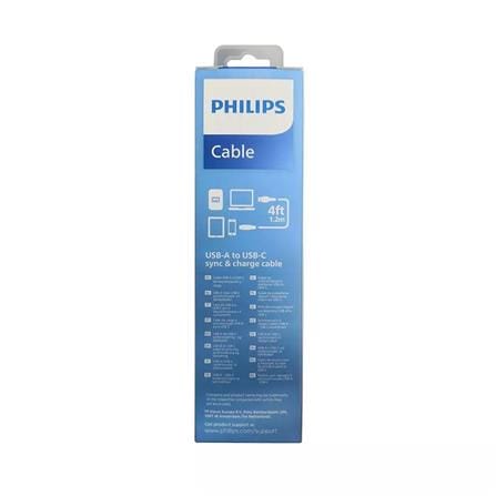 PHILIPS USB TO C CABLE 1.2M DLC1530CB BLACK