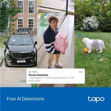 TP-LINK SOLAR POWERED PAN/TILT SECURITY CAMERA KIT C630 WHITE