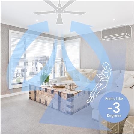 PANASONIC CEILING FAN BAYU F-M14JHVBMH 5-BLADE WALNUT 56-INCH