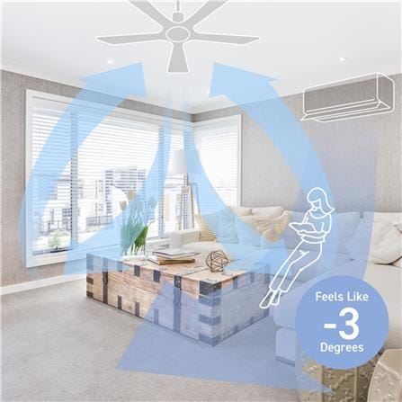 PANASONIC CEILING FAN BAYU F-M14SHVBLH 4-BLADE LIGHT OAK 56-INCH