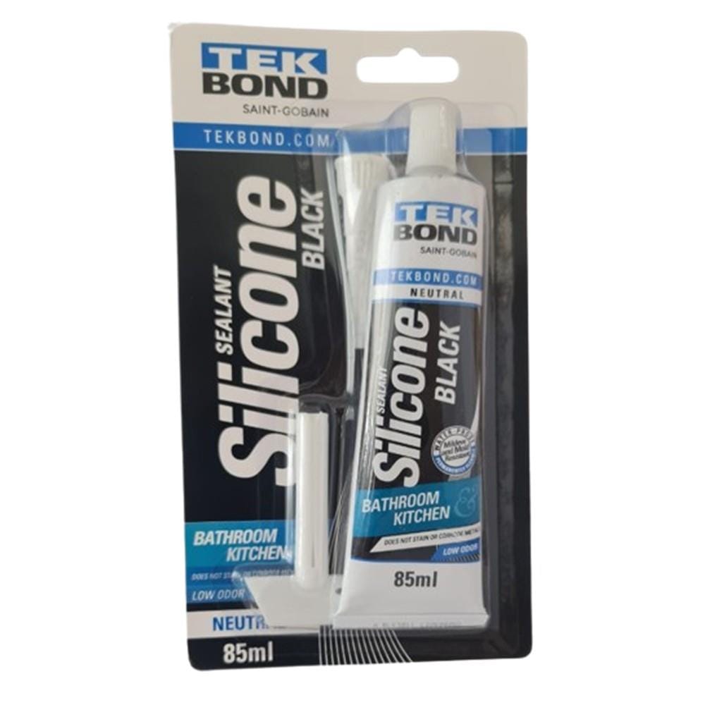 TEKBOND NEUTRAL SEALANT SILICONE BATHROOM & KITCHEN 85ML-BLACK