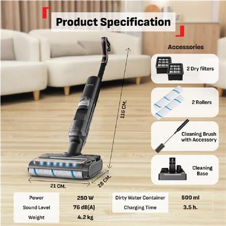 TEFAL WET AND DRY VACUUM GF5736 250W 0.73/0.45L