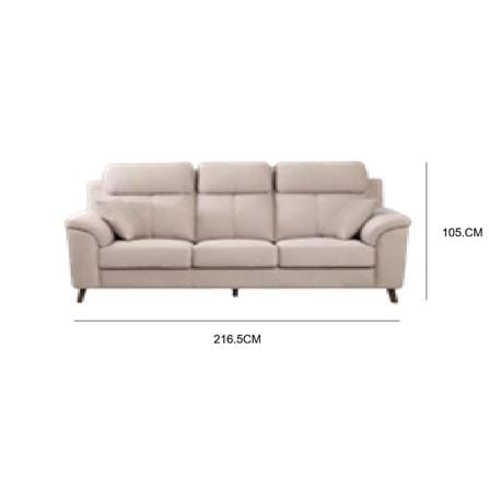 SOFA 3 SEATERS EDSD5718 WLN003 WALNUT