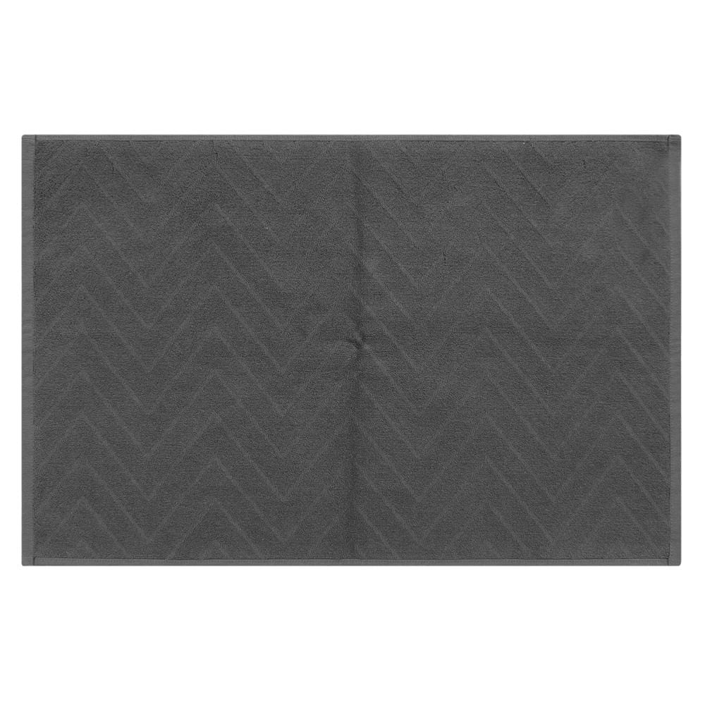 HOME LIVING STYLE TOWEL RUG MAISARAH 45X70CM DARK GRAY