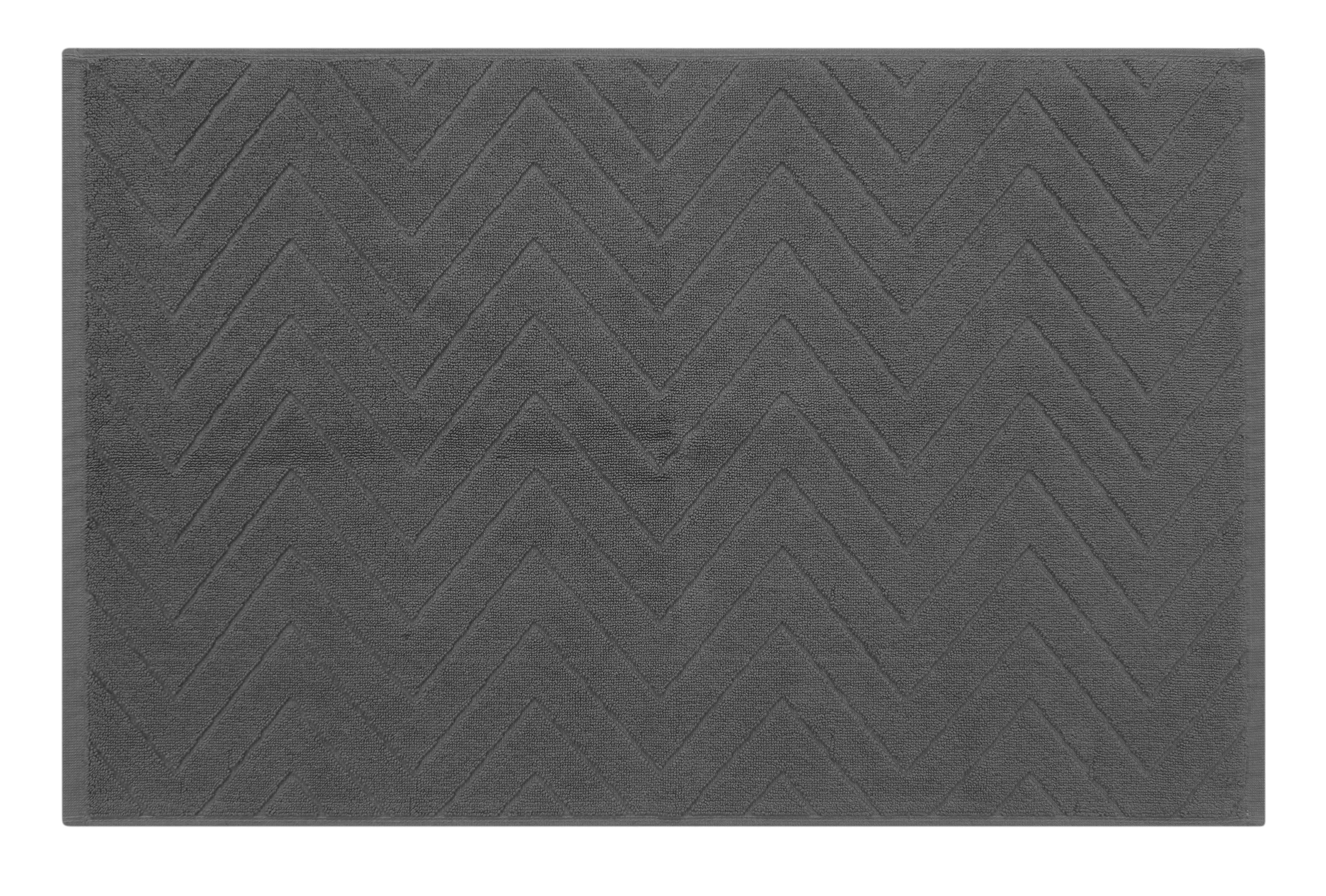 HOME LIVING STYLE TOWEL RUG MAISARAH 45X70CM DARK GRAY