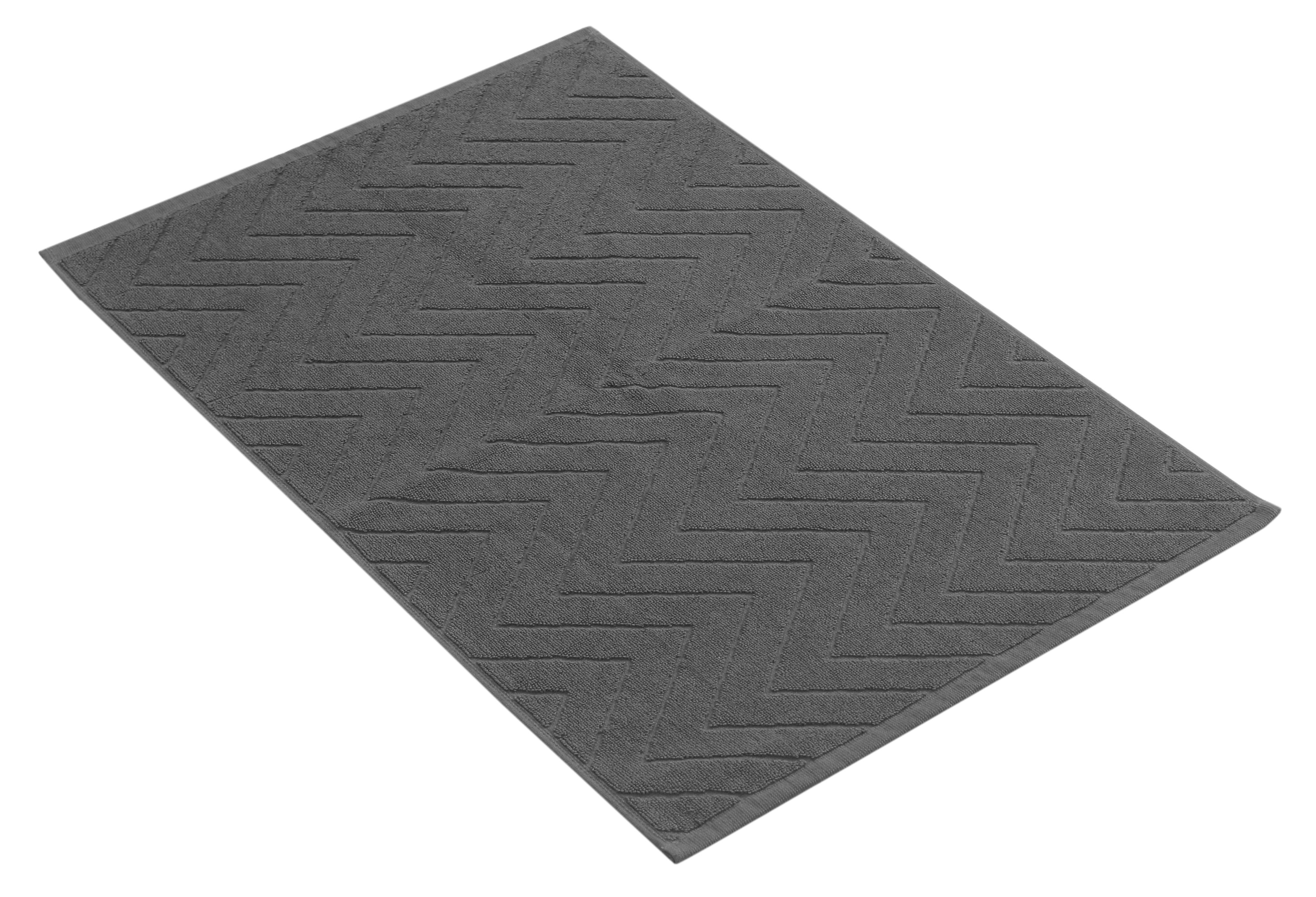 HOME LIVING STYLE TOWEL RUG MAISARAH 45X70CM DARK GRAY