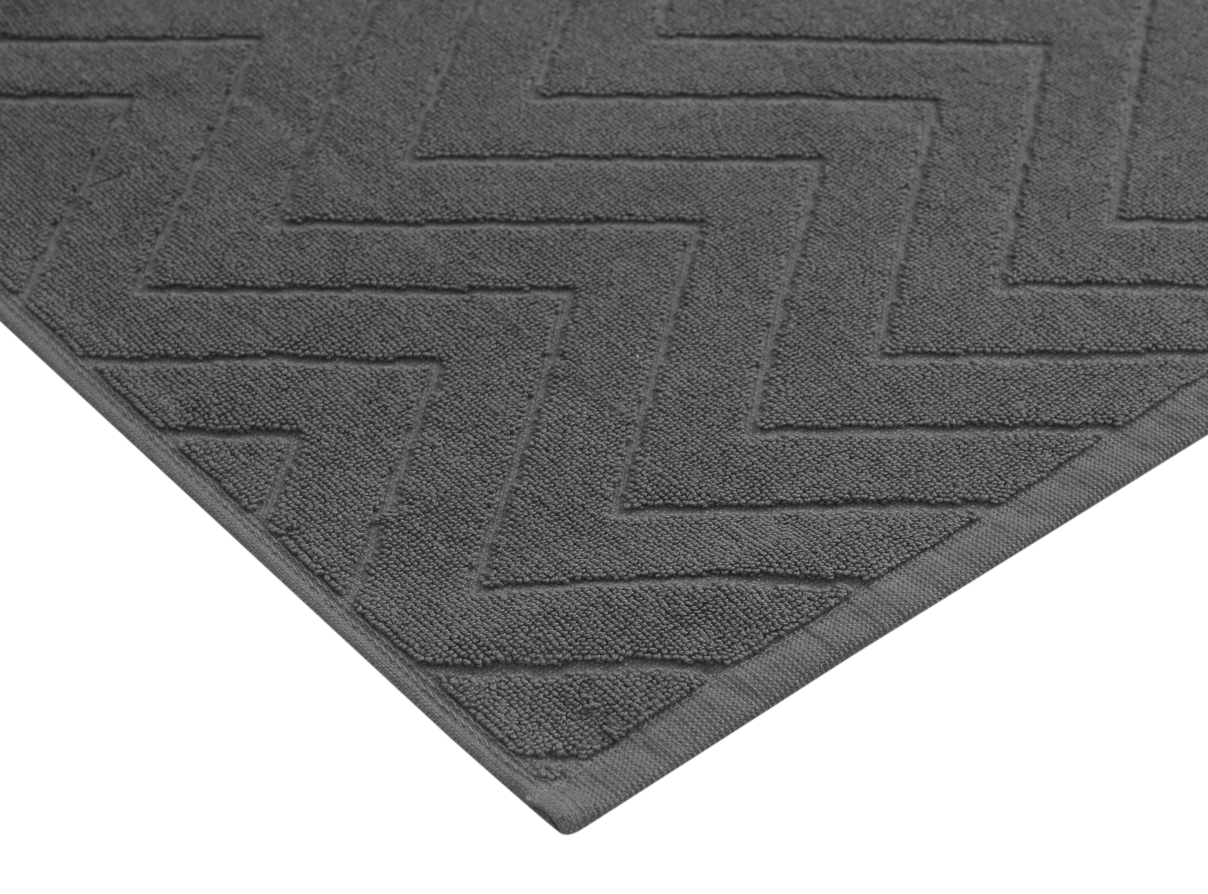 HOME LIVING STYLE TOWEL RUG MAISARAH 45X70CM DARK GRAY