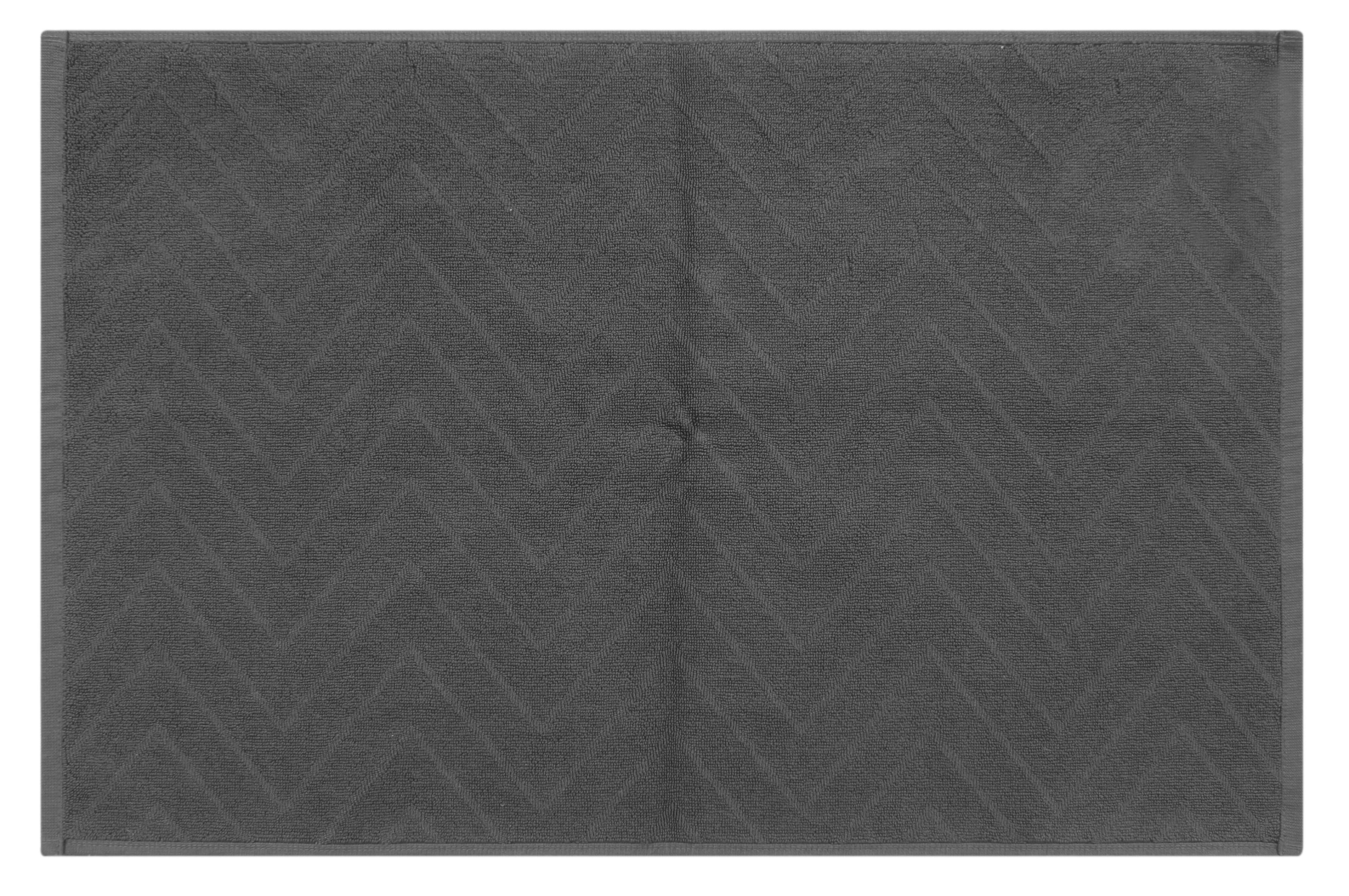 HOME LIVING STYLE TOWEL RUG MAISARAH 45X70CM DARK GRAY
